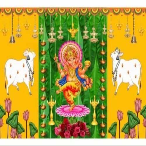 Ganesh Printed Polyester Fabric