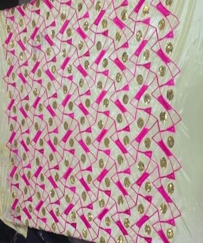 Red Embroidery Tent Fabric