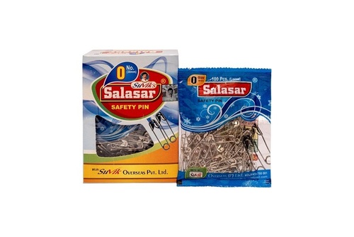 SALASAR Safety Pins Size 0 10 Pouch
