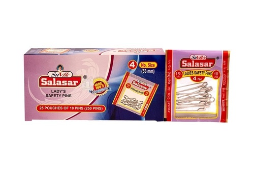 SALASAR Safety Pins Size 4 25 Pouch