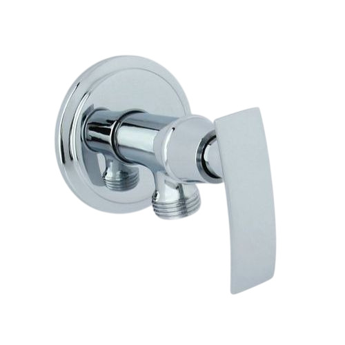 Solid-604 Angle Cock With Wall Flange