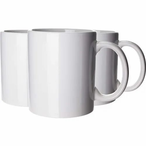 White Color Plain Ceramic Coffee Mug