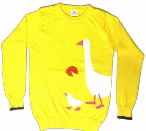 Yellow Kids Cotton Sweater