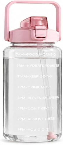 2000ml Hetal Motivational Plastic Water Bottle