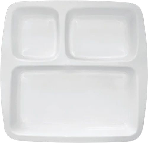 3 Compartment Plastic Plates