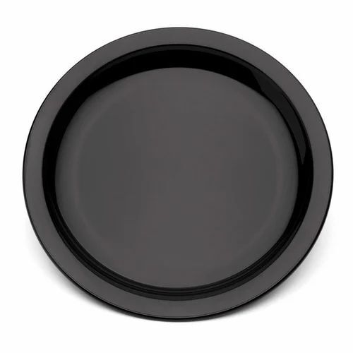 7 Inch Black Plastic Plate