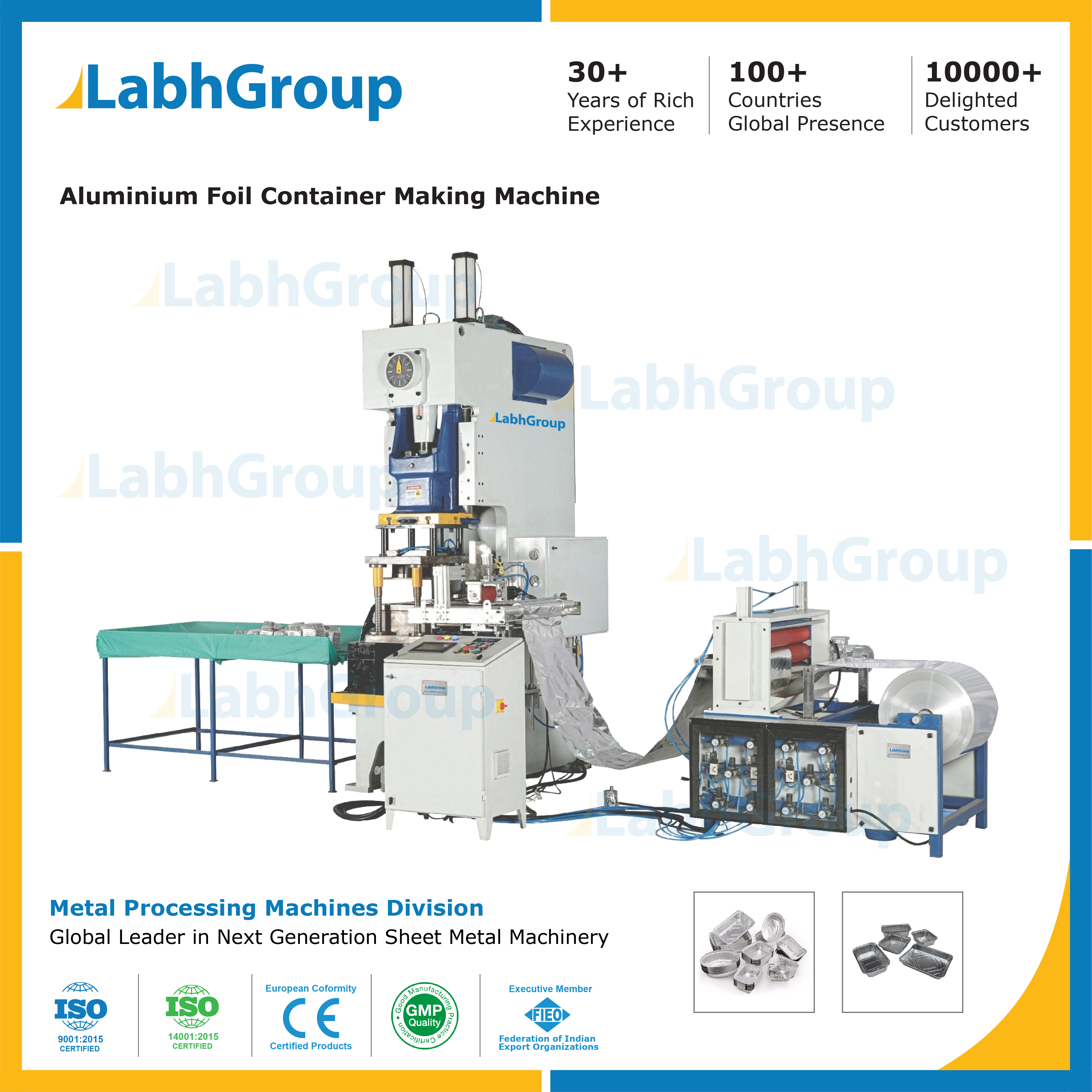 Aluminium Foil Food Container Making Machines - Frequency: 50 Hertz (Hz)