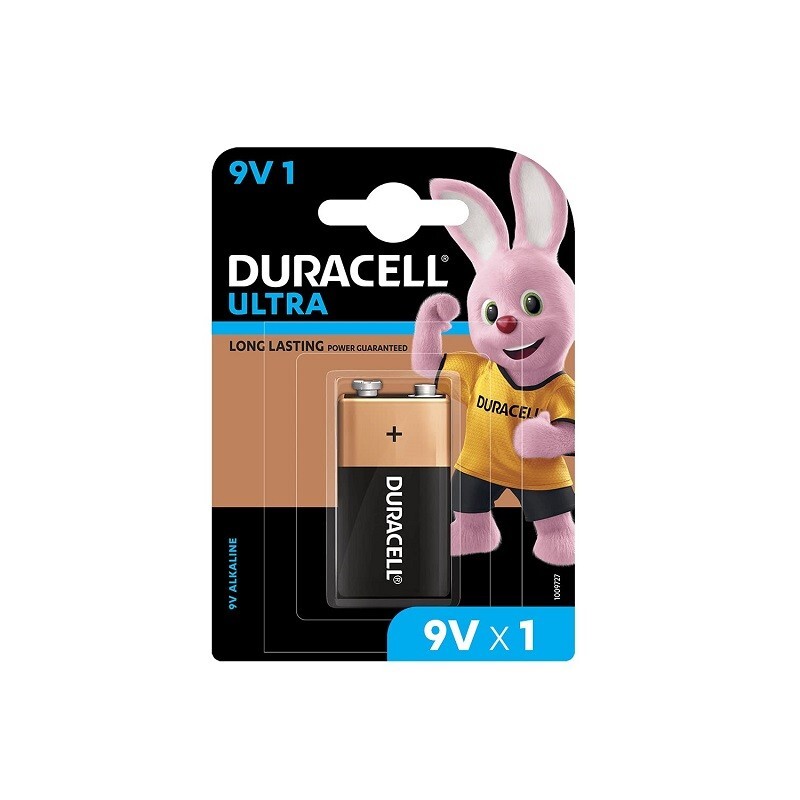 Duracell 9V Battery Pack Of 1 For Electronic Devices - Battery Capacity: 8 Milliampere-Hour (Mah)