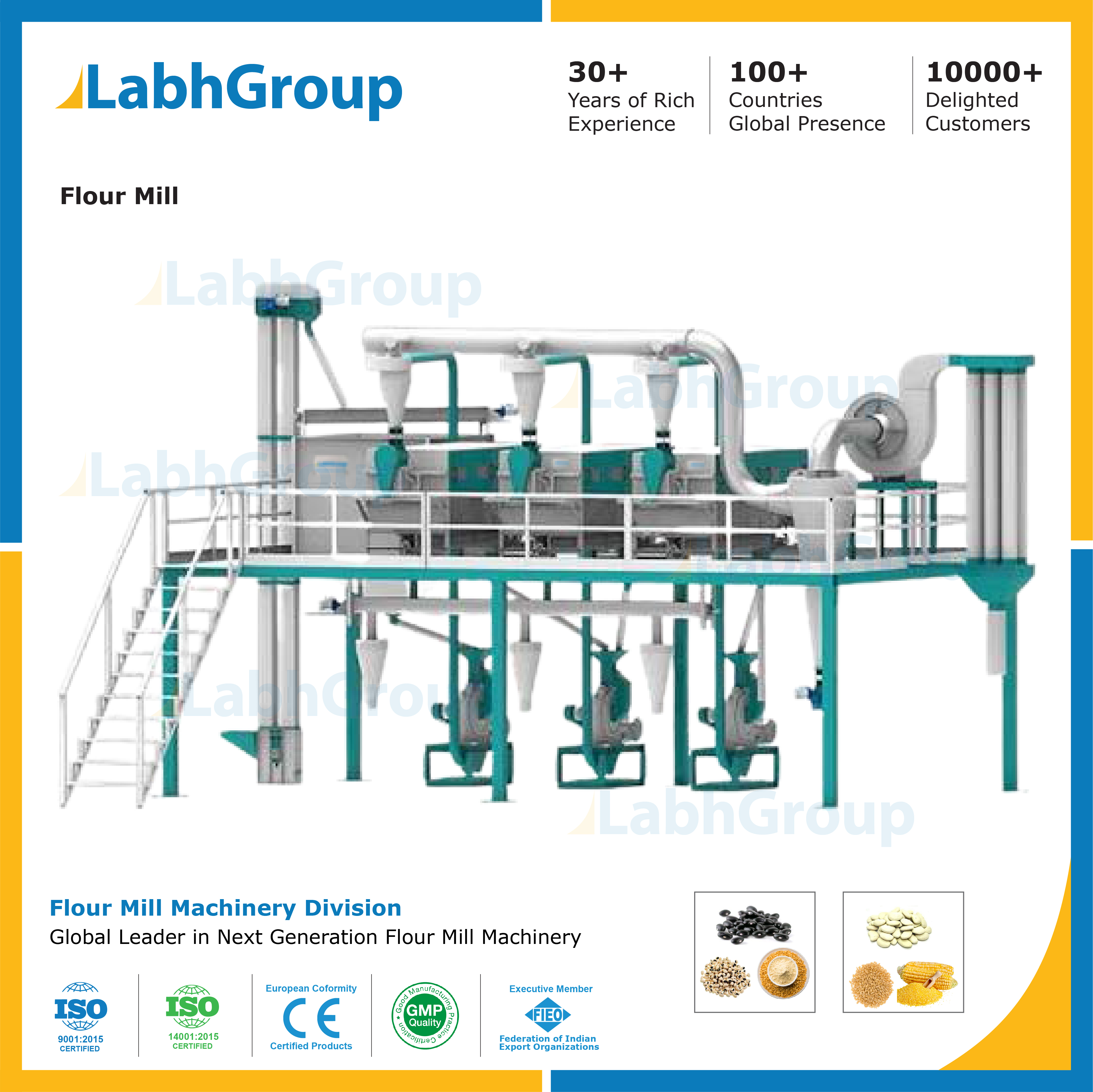 Grains And Beans Flour Manufacturing Plant - Feature: High Efficiency