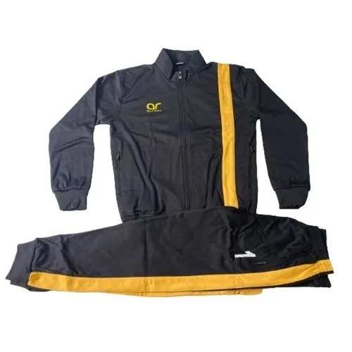 Mens Black Lycra Tracksuit