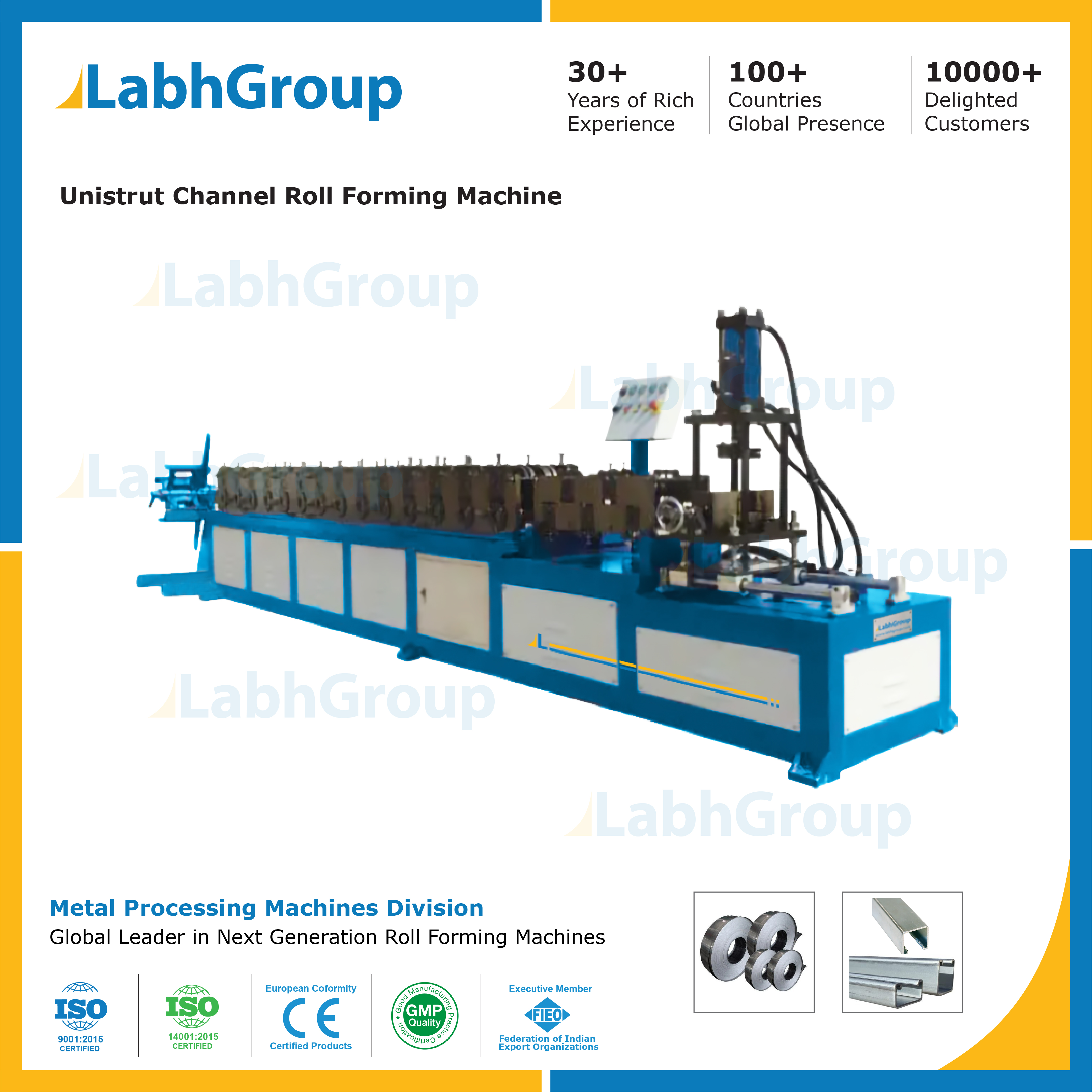Metal Unistrut Channel Manufacturing Machine