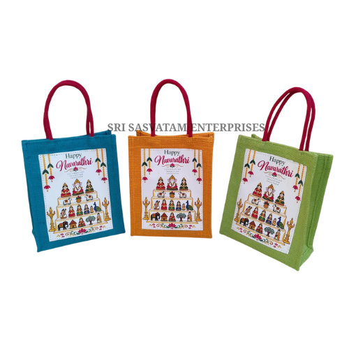 Navaratri Festive Jute Bags