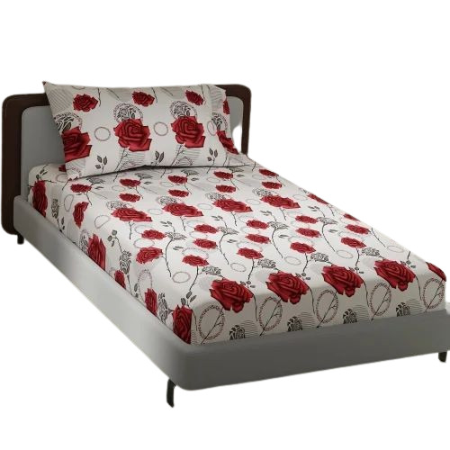 Printed Cotton Single Bed Sheet