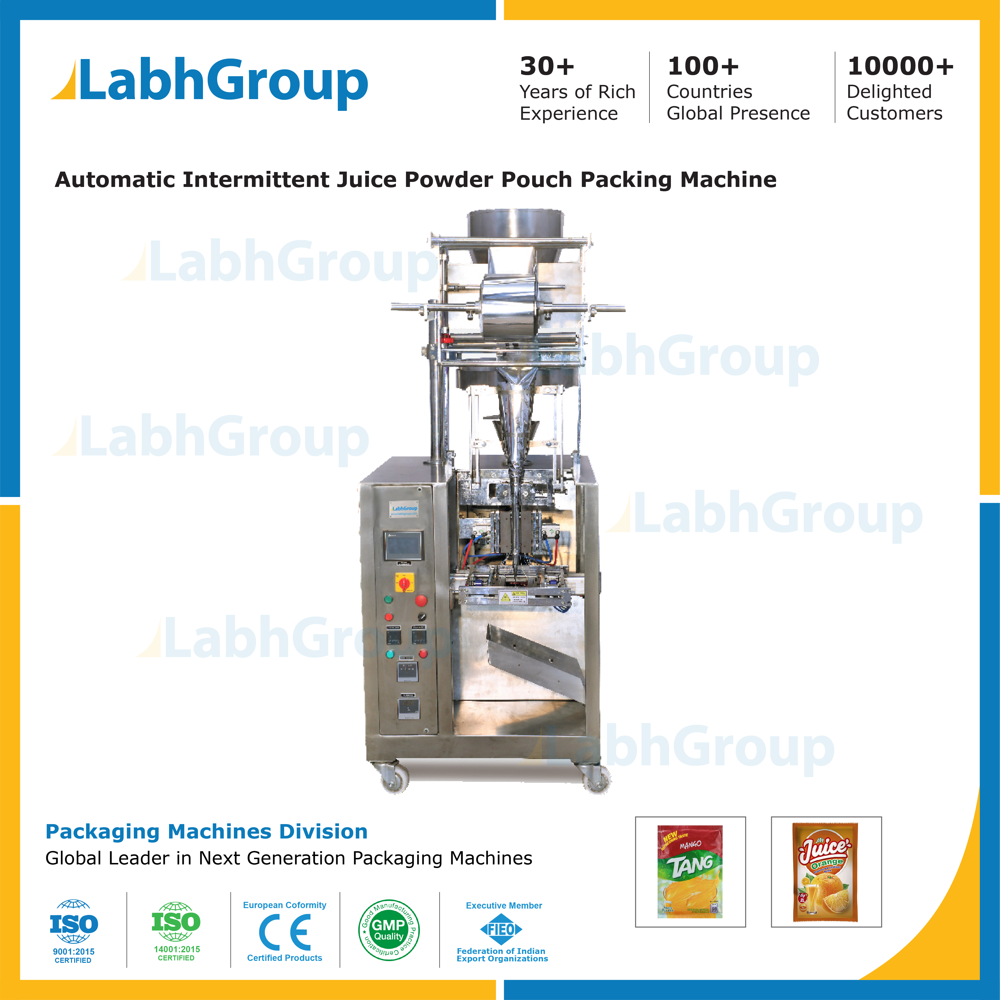 Vertical Form Fill Seal Machines For Liquid Powder And Granules Pouch - Color: Multiple