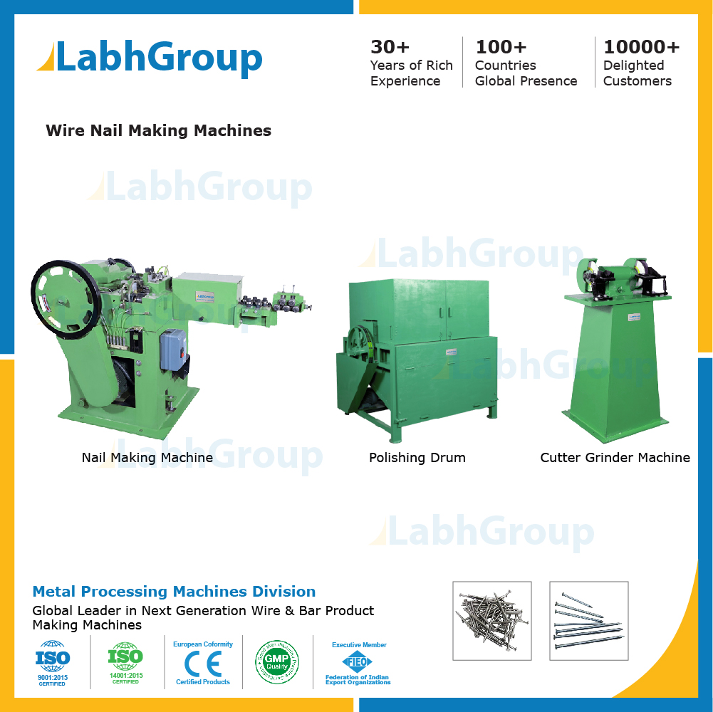 Wire Nail Manufacturing Plant - Color: Green / Blue