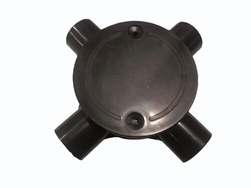 25 Mm 4 Way Black Pvc Junction Box