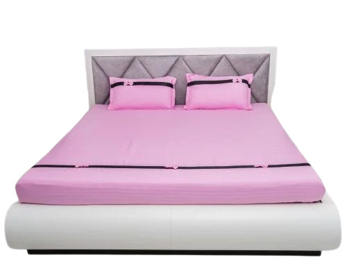 Baby Pink Color Double Bed Sheet