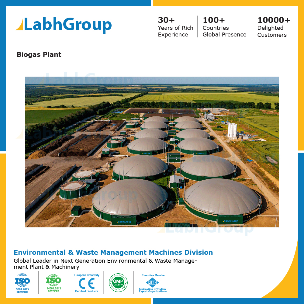 Biogas Generation Plant - Capacity: 1000 Kg/Day