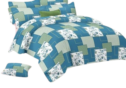 Flower Printed Cotton Bed Sheet