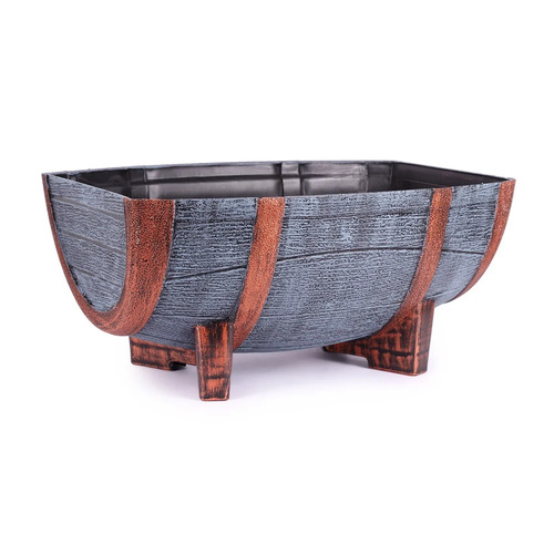 Half Barrel Plastic Pot