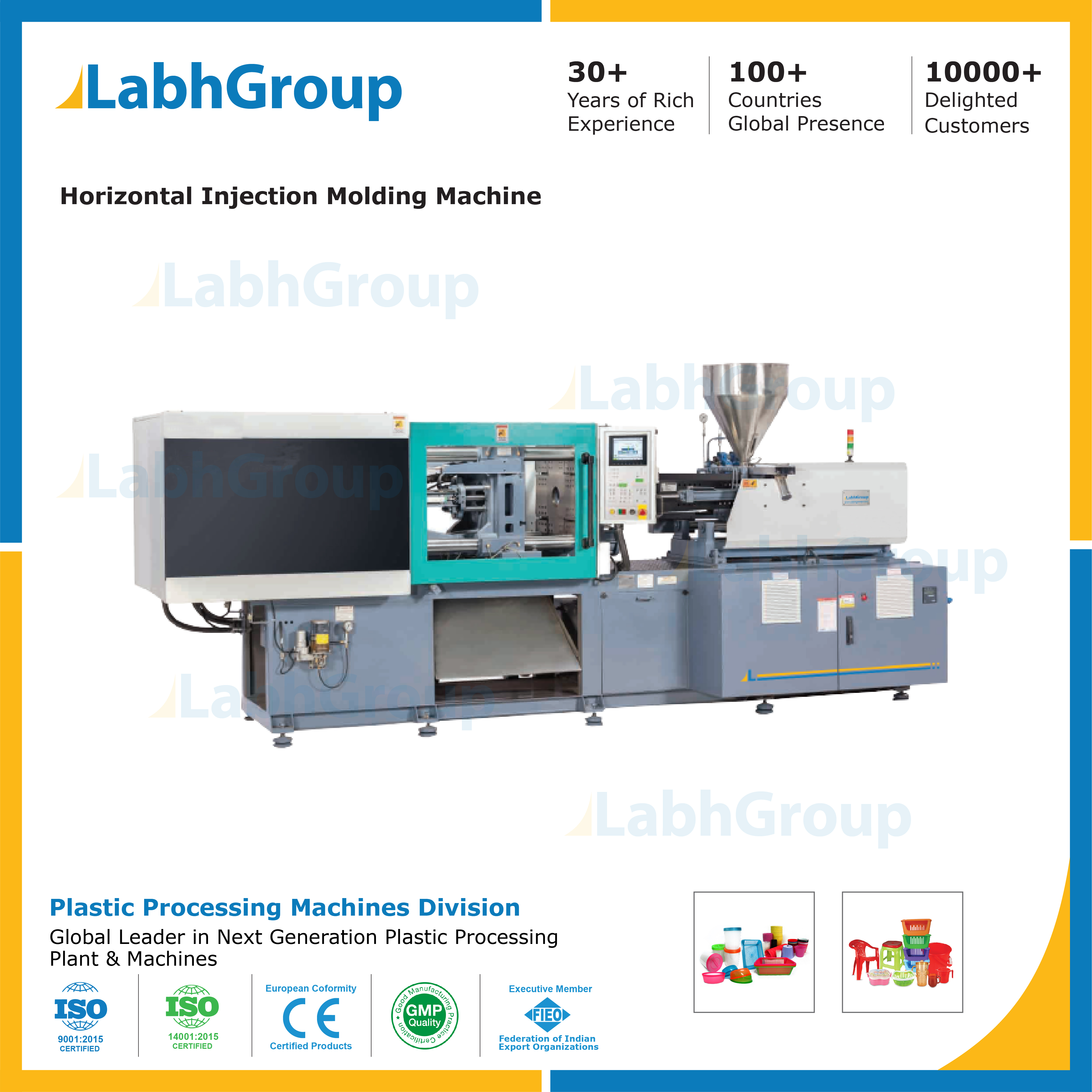 Horizontal Type Plastic Injection Molding Machine - Capacity: 600 Ton