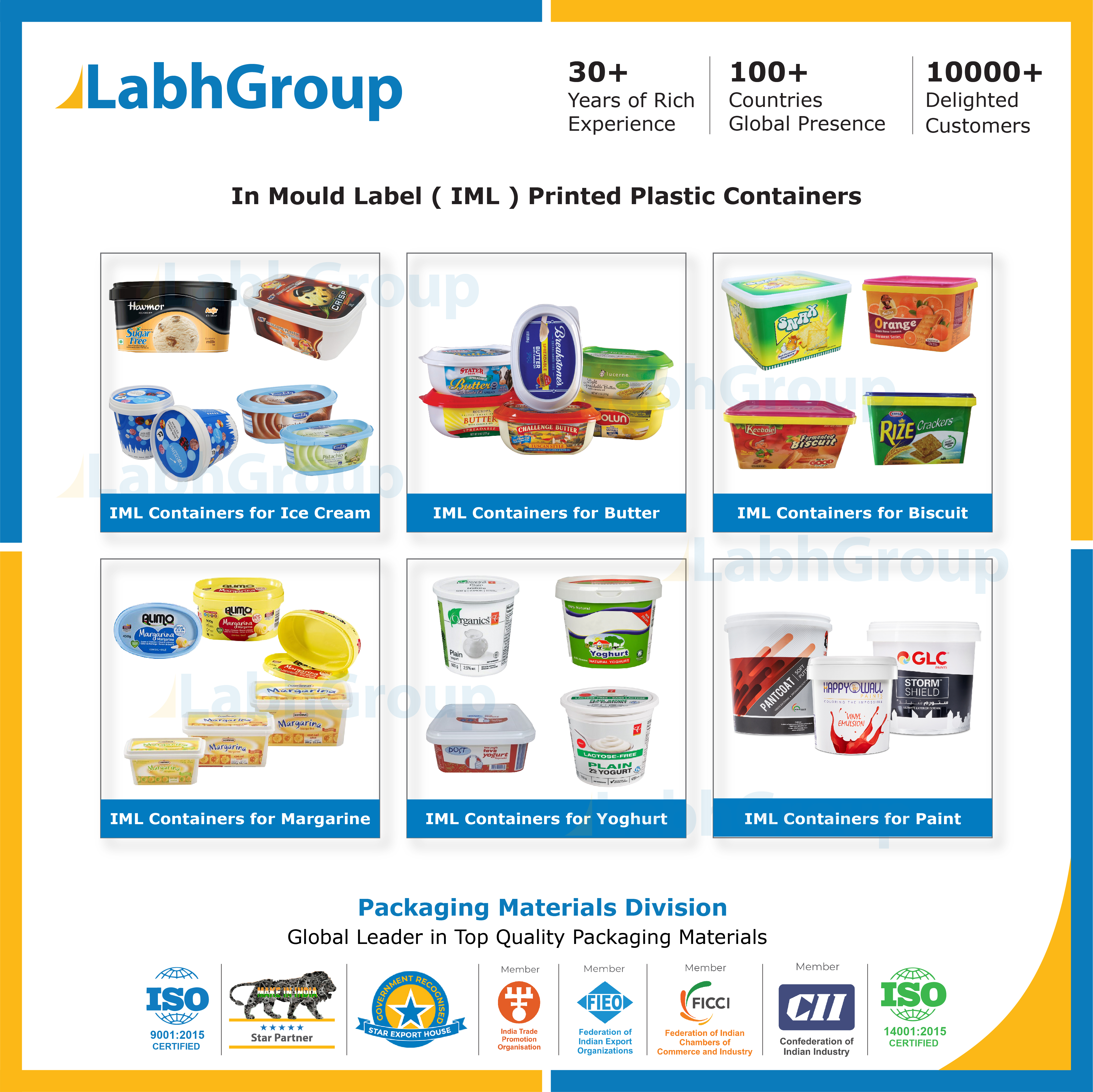 In-Mould Label Iml Packaging Containers - Material: Pvc