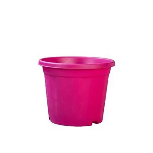 Pink Plastic Flower Pots