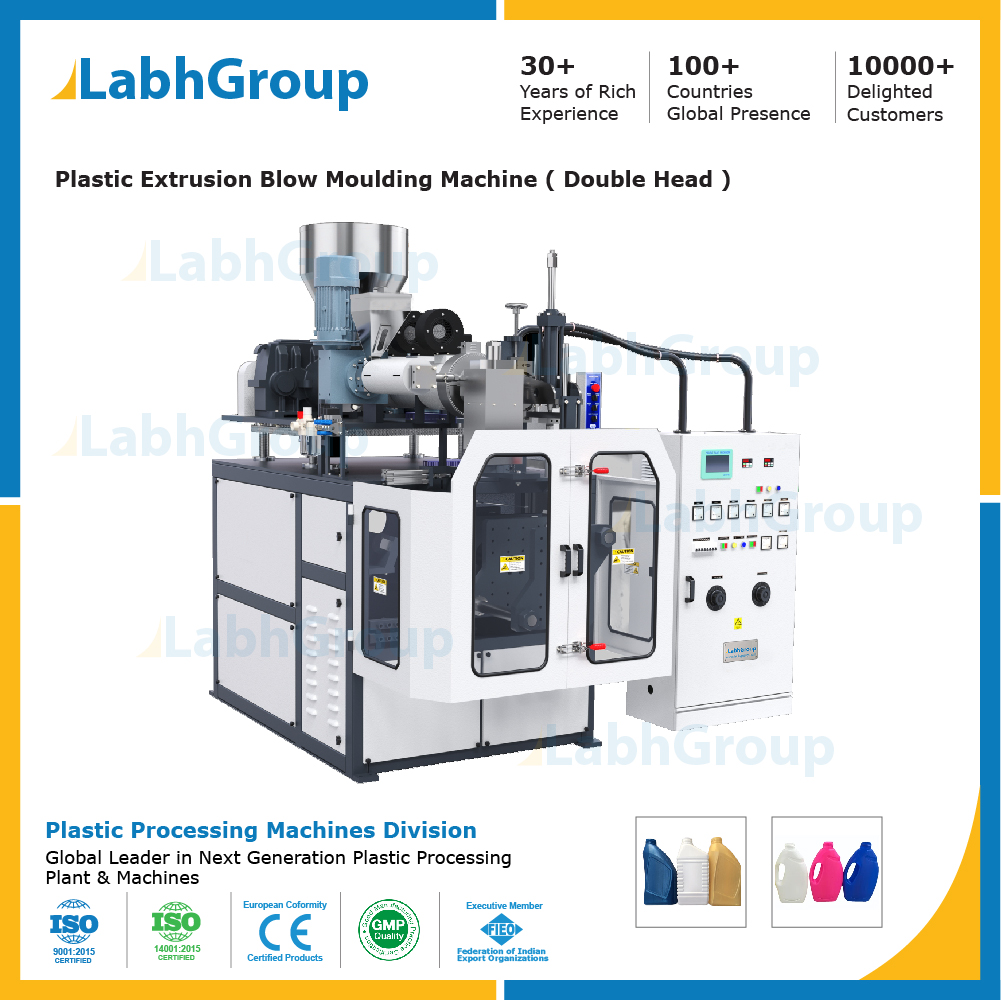 Plastic Extrusion Blow Molding Machine For Bottles And Containers - Capacity: 90 Kg/Hr