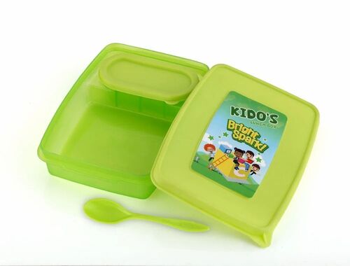 Plastic Kidos Green Lunch Box