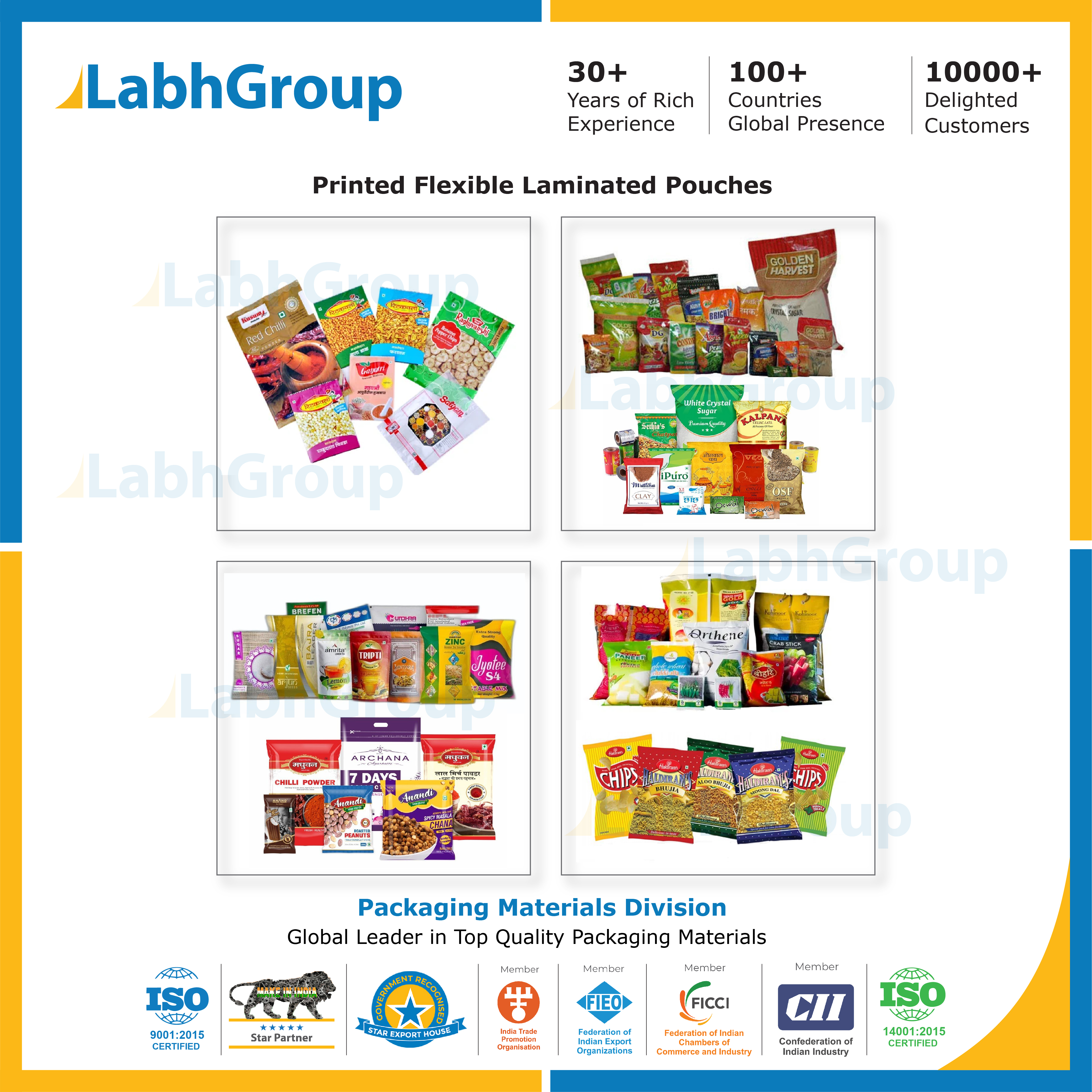Printed Flexible Laminated Pouches - Hardness: Soft