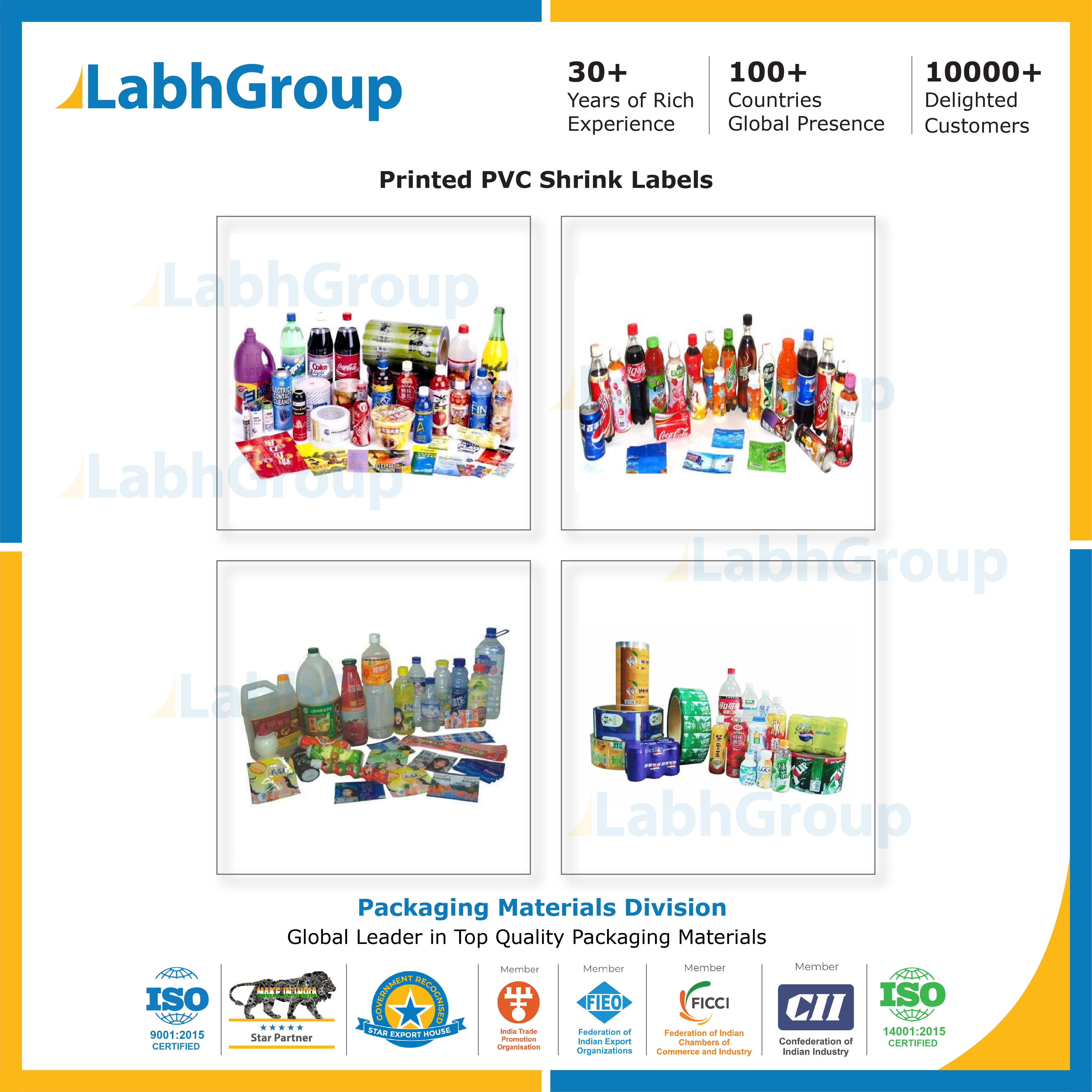 Printed Pvc Shrink Labels - Material: Plastic