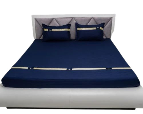 Royal Blue Color Double Bed Sheet
