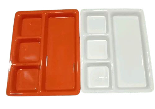 10 Inch Acrylic 4 Compartment Plate
