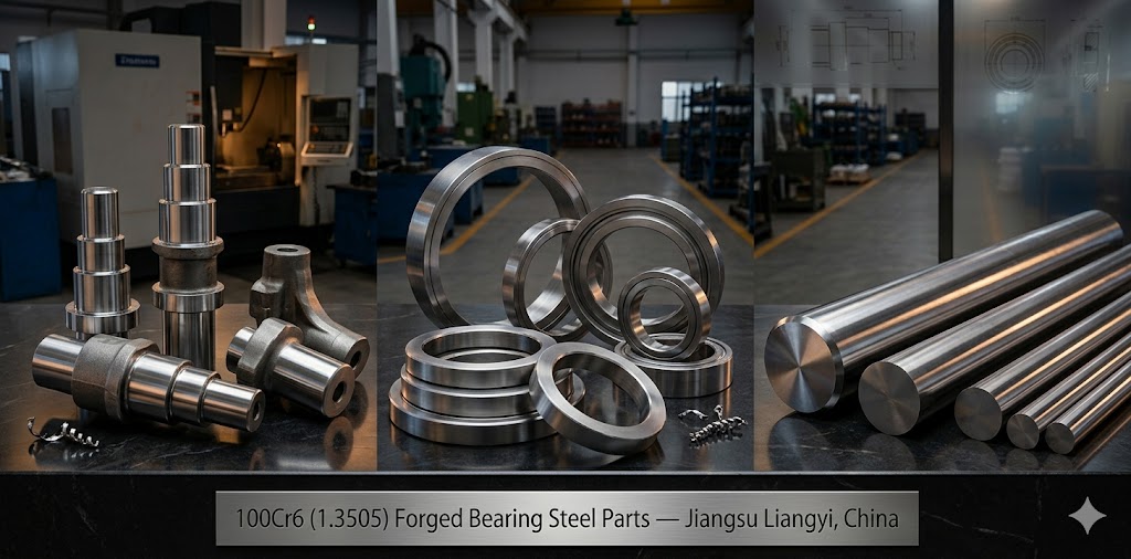 100Cr6 1.3505 Sae 52100 High Carbon Chromium Bearing Steel Forgings For Bearings Spindles And Tooling Ring Blanks And Bars Jiangsu Liangyi - Color: Silver