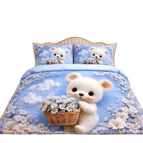 140 Gsm Glace Cotton Double Bed Sheet