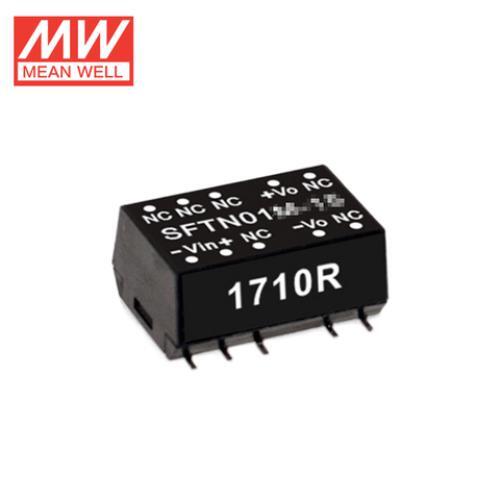 1W Mean Well SFTN01L-12 SMD Package DC DC Unregulated Converter Industry Use 80% Efficiency 3 Year Warranty