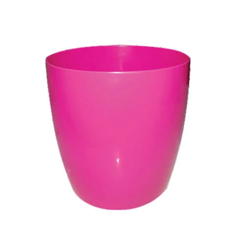 5 Inch Pink Plastic Flower Pot