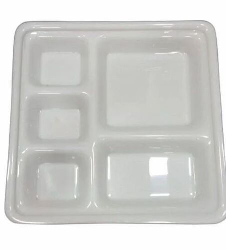 Acrylic 5 Compartment Square Plate