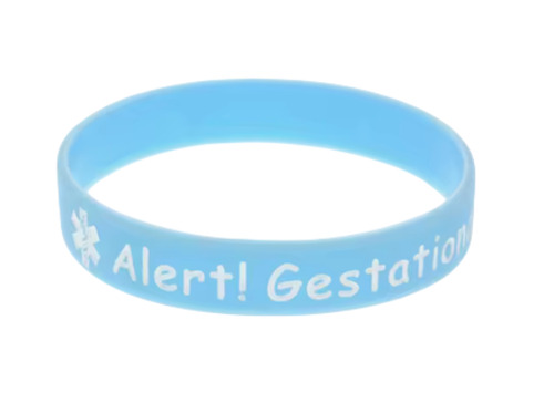Blue Silicone Wristband