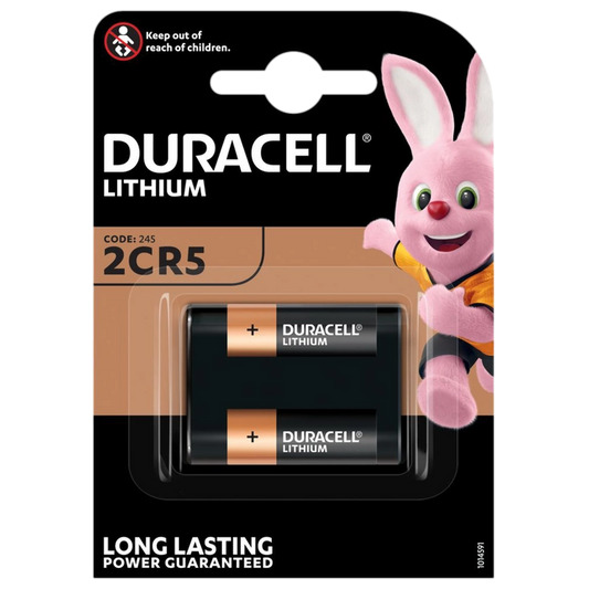 Duracell 2Cr5 6V Lithium Battery - Battery Capacity: 4 Milliampere-Hour (Mah)