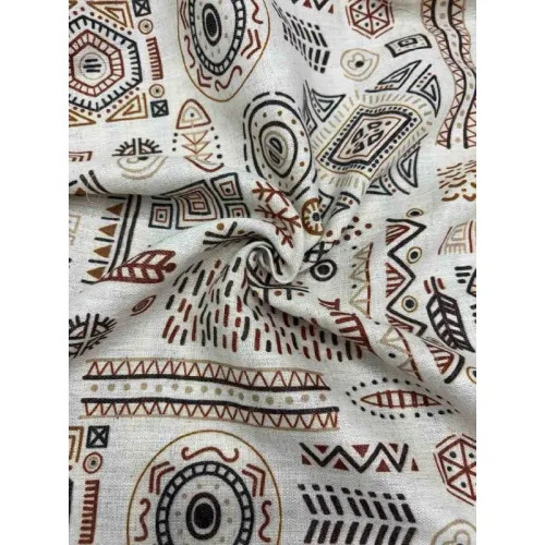 Machine Made Printed Polyester Pashmina Fabric