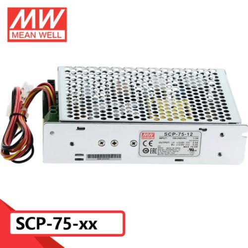Mean Well SCP-75 Series 75W Single-Output Switching Power Supply with LED Indicator Featuring Temperature Compensation Function
