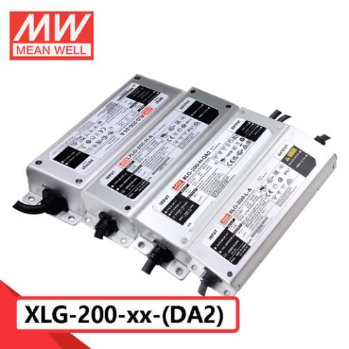 Mean Well XLG-200 Series 200W Constant Power LED Driver 12V/24V IP67 6KV/4KV lightning protection Three-in-one Dimming AC-DC