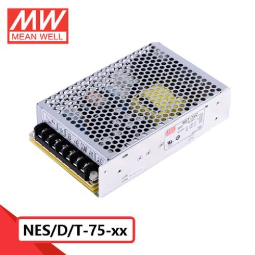 Original MeanWell NES-75 NED-75 NET-75 Series75W Switching Power Supply Dual Output Voltages 15V 12V 5V 5V 12V 15V 24V 48V