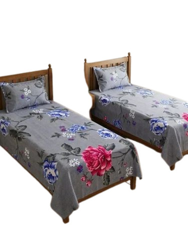 Polyester Single Bed Sheet Set