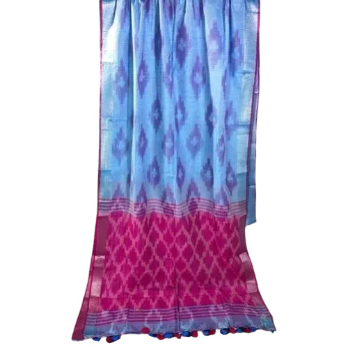 Printed Cotton Ikat Saree