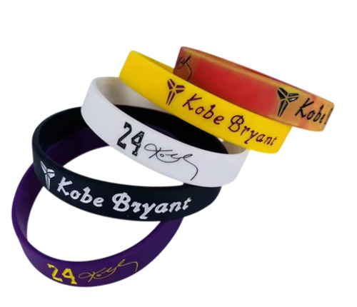 Printed Silicone Bracelet - Color: Multiple