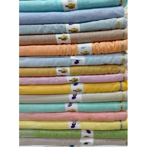 100% Pure Linen Lea 60*60 Unstiched Fabric