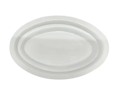 8 Inch Acrylic Oval Plate