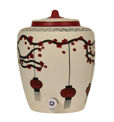Clay Water Pot 13 Ltr Lantern